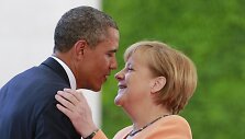 Barackas Obama ir Angela Merkel