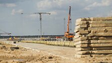 Būsimosios Baltarusijos atominės elektrinės vietoje.