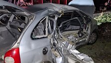 Panevėžyje automobilis susidūrė su traukiniu