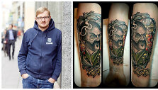 Paulius Ambrazevičius ir jo tatuiruotė