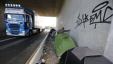 Migrantai &bdquo;Naujosiose džiunglėse&ldquo; &ndash; stovyklavietėje prie Kalė Prancūzijoje