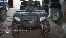 Kelmėje rasti vogti sunkieji keturračiai motociklai