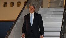 JAV valstybės sekretorius Johnas Kerry atvyko į Ženevą, kur prasideda ketur&scaron;alės derybos dėl situacijos Ukrainoje