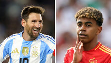Lionelis Messi ir Lamine'as Yamalis