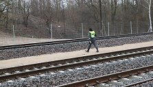 Lietuvos policijos mokyklos kursantų mokymai prie geležinkelio