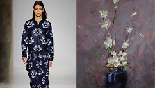  &bdquo;Victoria Beckham&ldquo; 2016 m. pavasario-vasaros kolekcijos modelis /Tibor Nagy pie&scaron;inys &bdquo;Echoing Silence&ldquo;