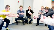 Kartu mank&scaron;tinosi ZET technologijų biuro darbuotojai