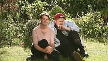 Britų grupės &bdquo;Her's&ldquo; nariai Stephenas Fitzpatrickas ir Audunas Laadingas