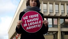 Protestas prie&scaron; abortų draudimą