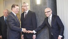 Algirdas Butkevičius ir Ireneuszas Fąfara