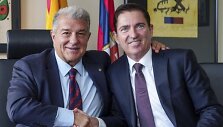 Joanas Laporta ir Xavi Pascualis