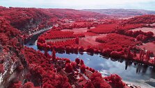 Infraraudonąja fotografija užfiksuota Prancūzija