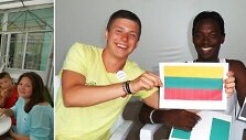 Užsienyje stažavęsis studentas Marius