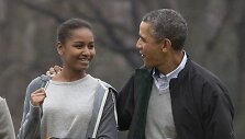 Barackas Obama su dukra Sasha