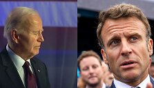 Joe Bidenas ir Emmanuelis Macronas