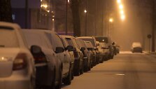 Vilniaus &Scaron;iaurės miestelis pasipuo&scaron;ė sniegu