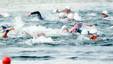 Trakų triatlono akimirka 2015 metais