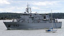 Tarptautinėse pratybose &bdquo;Northern Coast 2014&ldquo; Lietuvos karininko vadovaujami NATO laivai jūroje aptiko keturias minas