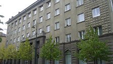 Žemės ūkio ministerija Gedimino pr. Vilniuje (dab. Europos Komitetas prie Lietuvos Respublikos Vyriausybės), architektas V. Afanasjev, 1954 m.