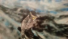 Mindaugo Jankausko drobė "Sky Snowboarder"