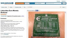 Skelbimas apie lietuvi&scaron;kų euro monetų rinkinius