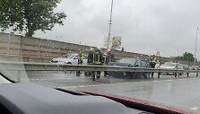 BMW ir &bdquo;Renault&ldquo; avarija greitkelyje
