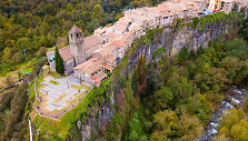 Ispanijos miestelis Castellfollit de la Roca 