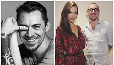 Aurimas Juodi&scaron;kis su modeliu Alessandra Ambrosio