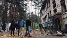 Serialo &bdquo;Rimti reikalai&ldquo; filmavimo akimirka