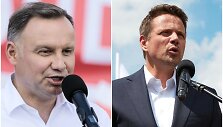 Andrzejus Duda ir Rafalas Trzaskowskis
