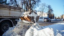 Panevėžyje i&scaron; miesto i&scaron;vežamas sniegas