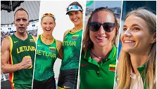 Gintautas Matulis, Kamilė Kralikaitė, Ieva Adomavičiūtė, Viktorija Andrulytė ir Airinė Pal&scaron;ytė