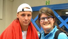 Ričardas Berankis ir jo gerbėja Maria De Manuel