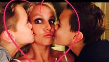 Britney Spears su sūnumis Seanu Prestonu ir Jaydenu Jamesu