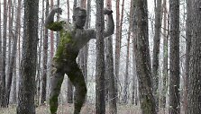 Mykolo Saukos skulptūra Vir&scaron;uli&scaron;kių mi&scaron;ko parke