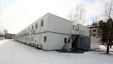 Laikini Kunigaik&scaron;čio Vaidoto mechanizuotojo pėstininkų bataliono karių būstai konteineriuose