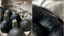 Tokie margučiai pana&scaron;ūs į dažytus vyne, tačiau i&scaron;siskiria matine juoda spalva