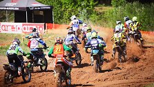 Jaunųjų sportininkų motokroso varžybų akimirkos