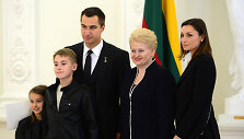 Dalia Grybauskaitė su Dainiaus Zubraus &scaron;eima