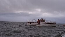 Tu&scaron;čias dreifuojantis laivas, kuris Kur&scaron;ių mariose kirto sieną i&scaron; Rusijos