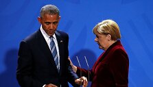 Barackas Obama ir Angela Merkel