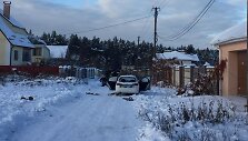 Nuotrauka i&scaron; įvykio vietos Knižiči kaime
