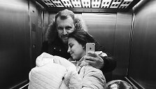 Laurynas ir Julija Žižė su dukrele Otilija 
