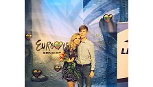 Monika Linkytė su broliu Mantu