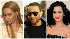 Iggy Azalea, Johnas Legendas, Katy Perry ir Pharrellas Williamsas