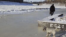 &Scaron;altis sustingdė per Vilnių tekančią Nerį.