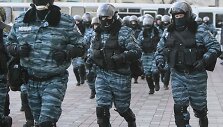 Policininkai prie Ukrainos parlamento 