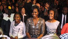  Michelle Obama ir jos dukros Sasha ir Malia