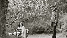 Filmo režisierius Martti Helde ir aktorė Laura Peterson
