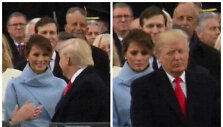 Persimainęs Melanios Trump veidas
